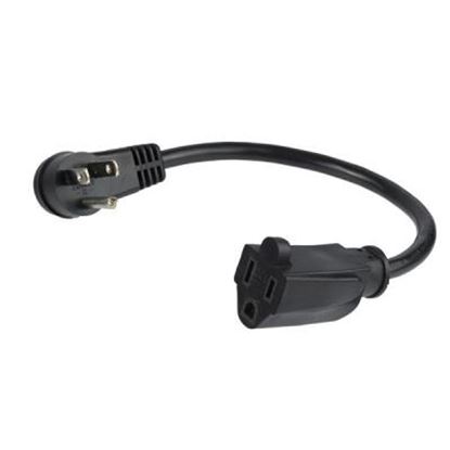 Imagen de PAQ. C/2 - STARTECH - CABLE 30CM EXTENSOR NEMA 5-15R A NEMA 5-15P ACODADO PLANO