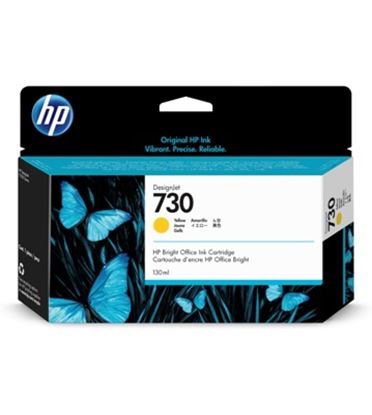 Imagen de HEWLETT PACKARD - HP 730 AMARILLO 130ML TINTA AMPLIO FORMATO P2V64A