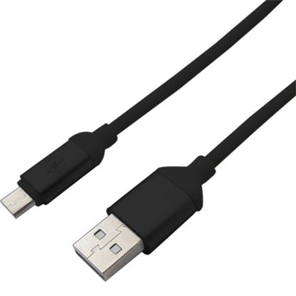 Imagen de PAQ. C/5 - DTC - B-ROBOTIX - CABLE USB V2.0 A MICRO DE PVC TEXTURIZADO DE 125 CMS. NEGRO