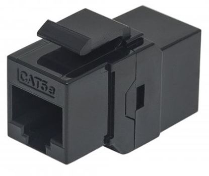 Imagen de PAQ. C/3 - IC - COPLE RJ45-RJ45 CAT5E KEYSTONE UTP RED NEGRO