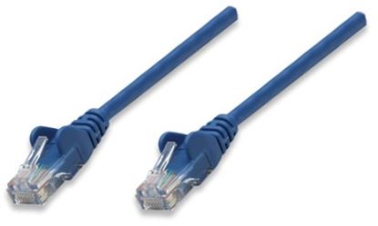 Imagen de PAQ. C/10 - INTELLINET - CABLE PATCH  0.5M( 1.5F) CAT 5E UTP AZUL                              