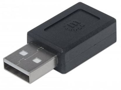 Imagen de PAQ. C/3 - IC - ADAPTADOR CONVERTIDOR USB-C A USB TIPO A 2.0 HEMBRA-MACHO