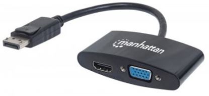 Imagen de IC - CABLE ADAPTADOR CONVERTIDOR DISPLAYPORT A HDMI VGA 2-1 4K M-H