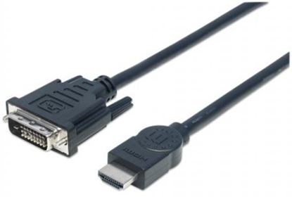 Imagen de PAQ. C/2 - IC - CABLE ADAPTADOR CONVERTIDOR HDMI A DVI-D 3.0M 1080P M-M MONITOR