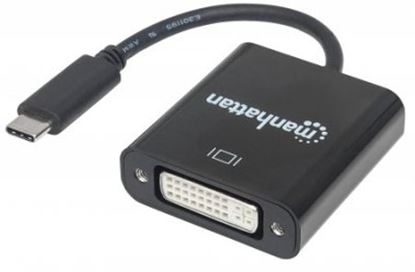 Imagen de PAQ. C/2 - IC - CABLE ADAPTADOR CONVERTIDOR USB-C A DVI-I 4K M-H