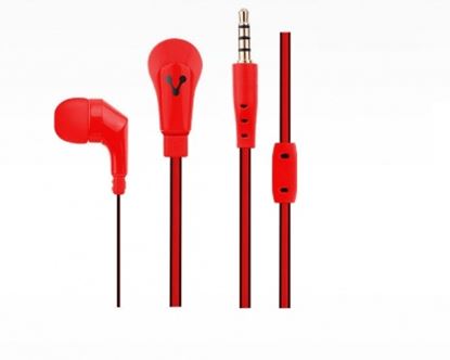 Imagen de PAQ. C/3 - VORAGO - EP-103 AUDIFONOS VORAGO EP-103 ROJO 3.5MM .