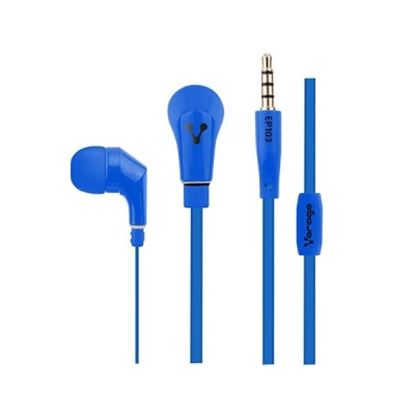 Imagen de PAQ. C/3 - VORAGO - EP-103 AUDIFONOS VORAGO EP-103 AZUL 3.5MM .