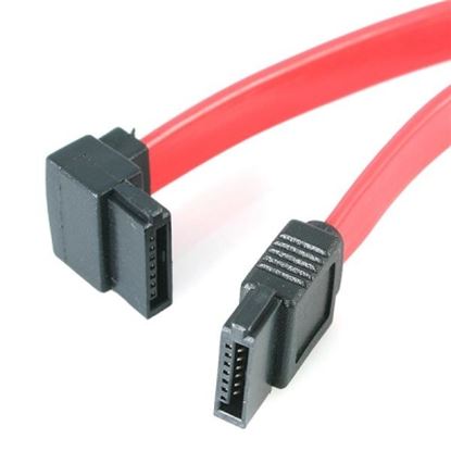 Imagen de PAQ. C/2 - STARTECH - CABLE 45CM SATA SERIAL ATA EN ANGULO RECTO IZQUIERDO ACODADO