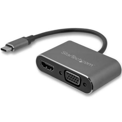 Imagen de STARTECH - ADAPTADOR USB-C A VGA Y HDMI 2EN1 4K 30HZ GRIS ESPACIAL