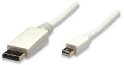 Imagen de MANHATTAN - CABLE DISPLAYPORT -MINI 2.0M BLANCO                                   