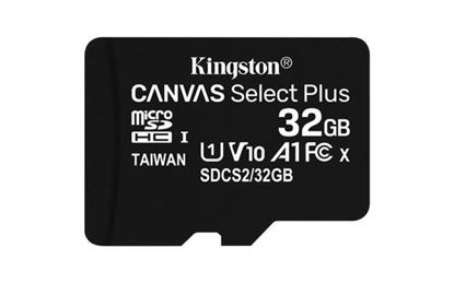 Imagen de PAQ. C/3 - KINGSTON - MICRO SDHC MEMORIA KINGSTON 32GB CANVAS SELECT PLUS 100R A1 C10