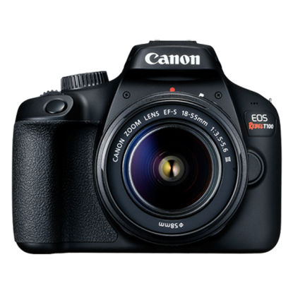 Imagen de CANON - CAMARA EOS T100 KIT CON LENTE EF-S 18-55MM DCIII