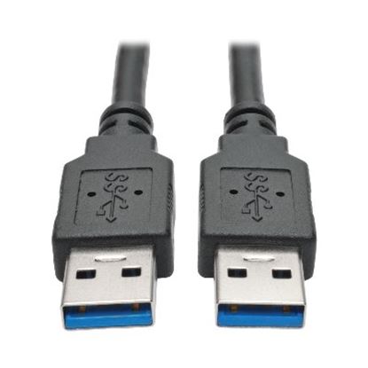 Imagen de PAQ. C/2 - TRIPLITE - CABLE USB 3.0 SUPERSPEED A/A M/M NEGRO 0.91 M 3 PIES!