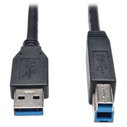 Imagen de PAQ. C/2 - TRIPLITE - CABLE PARA DISPOSITIVO USB 3.0 SUPERSPEED AB M/M NEGRO 1.83 M
