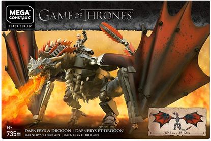 Imagen de MEGA CONSTRUX - GKG97 GAME OF THRONES DAENERYS Y DROGON 735 PZAS.