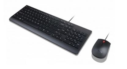 Imagen de LENOVO - COMBO TECLADO Y MOUSE ALAMBRICO ESENCIAL LENOVO USB NEGRO