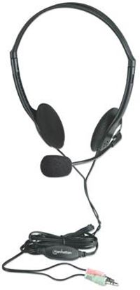 Imagen de PAQ. C/3 - IC - AUDIFONOS DIADEMA AJUSTABLE MICROFONO CONTROL DE VOLUMEN 3.5MM