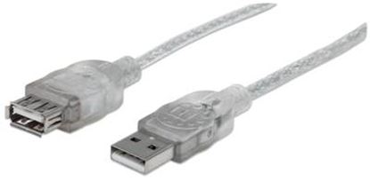 Imagen de PAQ. C/3 - IC - CABLE USB V2.0 EXT. 4.5M PLATA .