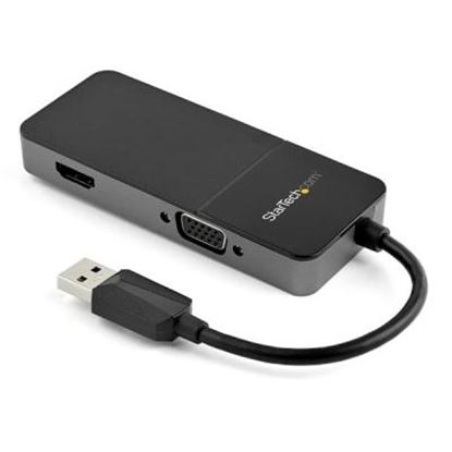 Imagen de STARTECH - ADAPTADOR DE VIDEO USB 3.0 A H DMI Y VGA - 4K 30HZ - MULTIPUERTOS