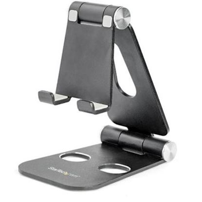 Imagen de STARTECH - SOPORTE DE ESCRITORIO PARA CEL Y TABLET - PLEGABLE - NEGRO