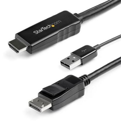 Imagen de STARTECH - CABLE CONVERTIDOR HDMI A DP DE 2M - ALIMENTADO POR USB - 4K 30HZ