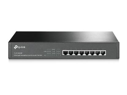 Imagen de TP-LINK - SWITCH GIGABIT DE 8 PTOS POE DE 124W PARA RACK 13IN.CAJA DE ACERO