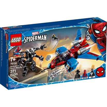 Imagen de LEGO - 76150 SPIDERMAN JET ARACNIDO VS. ARMADURA ROBOTICA DE VENOM 371 PZAS.