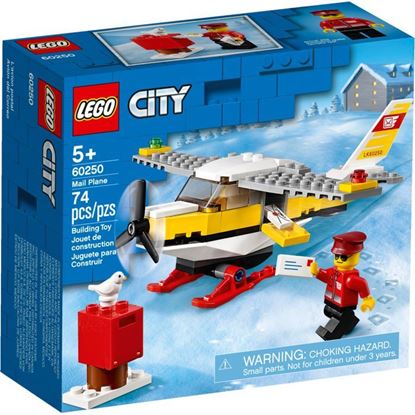 Imagen de PAQ. C/2 - LEGO - 60250 LEGO CITY AVION DEL CORREO 74 PZAS.