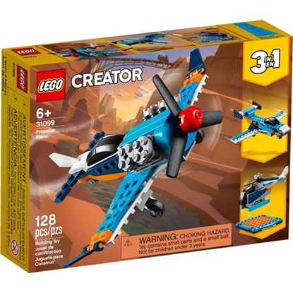 Imagen de PAQ. C/2 - LEGO - 31099 CREATOR 3 EN 1 AVION DE HELICE 128 PZAS.