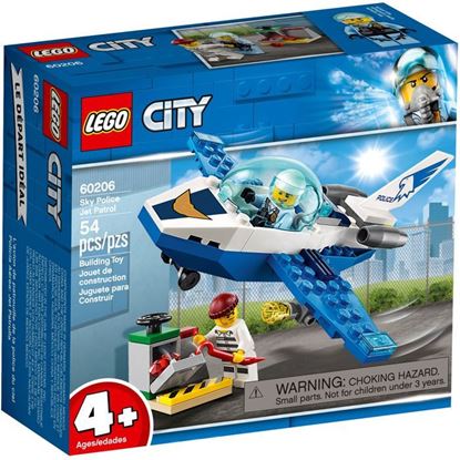 Imagen de PAQ. C/2 - LEGO - 60206 LEGO CITY POLICIA AEREA JET PATRULLA 54 PZAS.