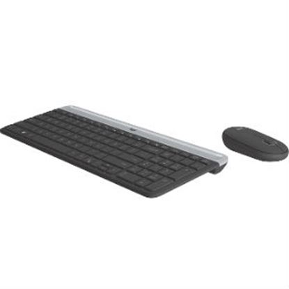 Imagen de LOGITECH - KIT TECLADO Y MOUSE INALAMBRIC SLIM MK470 MINIMALISTA MODERNO