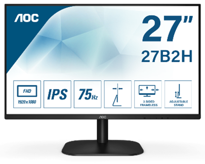 Imagen de AOC - MONITOR AOC 27IN IPS 1920X1080/60HZ VGA.HDMI NGRO VESA