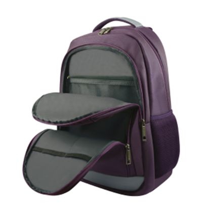 Imagen de PERFECT CHOICE - MOCHILA PARA LAPTOP 15 A 17 IN MORADA ESSENTIALS BACKPACK