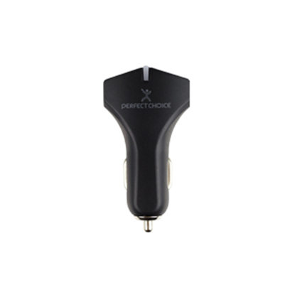 Imagen de PAQ. C/2 - PERFECT CHOICE - CARGADOR DUAL PARA CARRO QC3.0 .