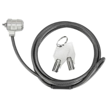 Imagen de TARGUS - CANDADO DE SEGURIDAD 1.5 METROS 4.4MM CON LLAVE ACERO NEGRO