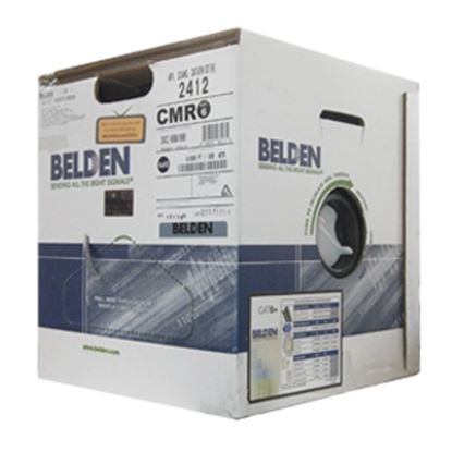 Imagen de BELDEN - CABLE UTP CAT6 BELDEN 2412 008A1000 GRIS 305MTS CMR