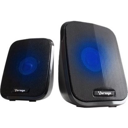 Imagen de PAQ. C/2 - VORAGO - BOCINAS VORAGO SPK-300 2.1 CAN NALES NEGRA USB/LECTOR MICRO SD/