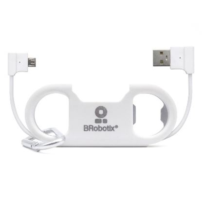 Imagen de PAQ. C/3 - DTC - B-ROBOTIX - DESTAPADOR CON CABLE USB V2.0 A MICRO "B", BLANCO