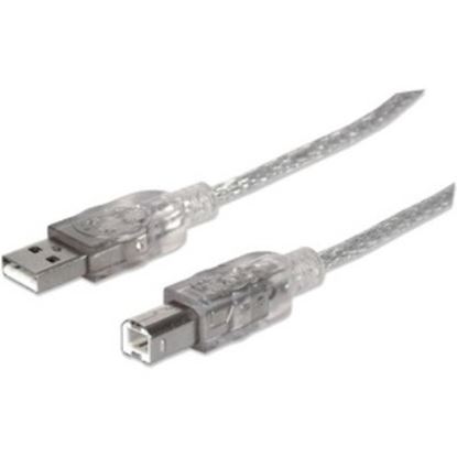 Imagen de PAQ. C/5 - IC - CABLE USB A-B 3.0M IMPRESORA PLATA