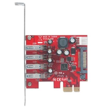 Imagen de IC - TARJETA USB V3 PCI EXPRESS 4 PTOS CORTO-BRACKET