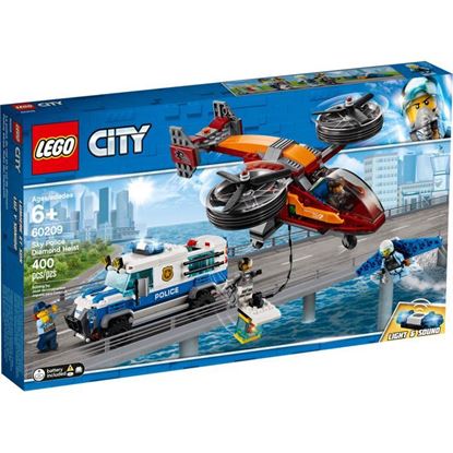 Imagen de LEGO - 60209 CITY POLICIA AEREA ROBO DEL DIAMANTE 400 PZAS.