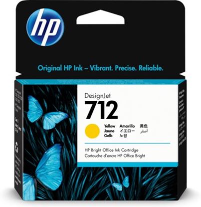 Imagen de HEWLETT PACKARD - HP 712 AMARILLO 29ML TINTA AMPLIO FORMATO 3ED69A