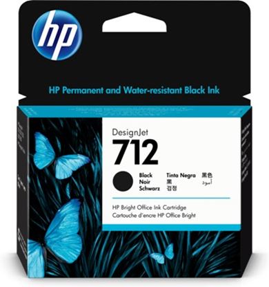 Imagen de HEWLETT PACKARD - HP 712 NEGRO 80ML TINTA AMPLIO FORMATO 3ED71A