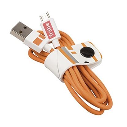 Imagen de PAQ. C/10 - TRIBE - CABLE USB V2 A-MICRO B, BLÍSTER 1.2M SW TFA BB8