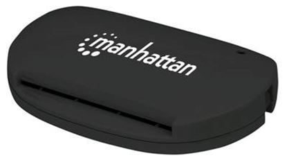 Imagen de MANHATTAN - LECTOR TARJETAS INTELIGENTES + SIM (C/CHIP) USB 2.0