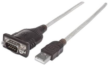 Imagen de MANHATTAN - CONVERTIDOR USB A SERIAL DB9M 1.8M CHIP PL-2303RA