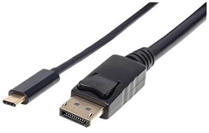 Imagen de MANHATTAN - CABLE USB-C V3.1, C-DISPLAYPORT M 2.0M 4K, NEGRO