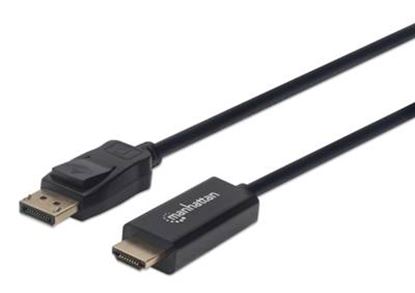 Imagen de MANHATTAN - CABLE DISPLAYPORT - HDMI M-M 1080P  1.8M