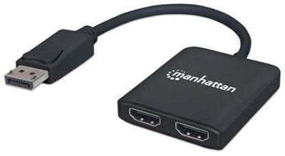 Imagen de MANHATTAN - VIDEO SPLITTER DISPLAYPORT 1 DP IN : 2 HDMI OUT UHD