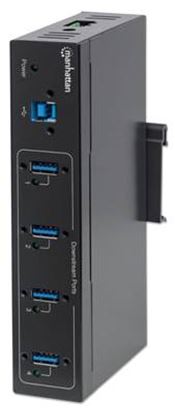 Imagen de MANHATTAN - HUB USB V3.0  4 PTOS INDUSTRIAL